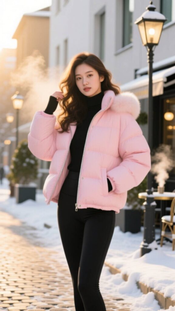 Puffer Jacket with Leggings