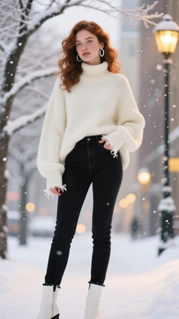Oversized Sweater with Skinny Jeans