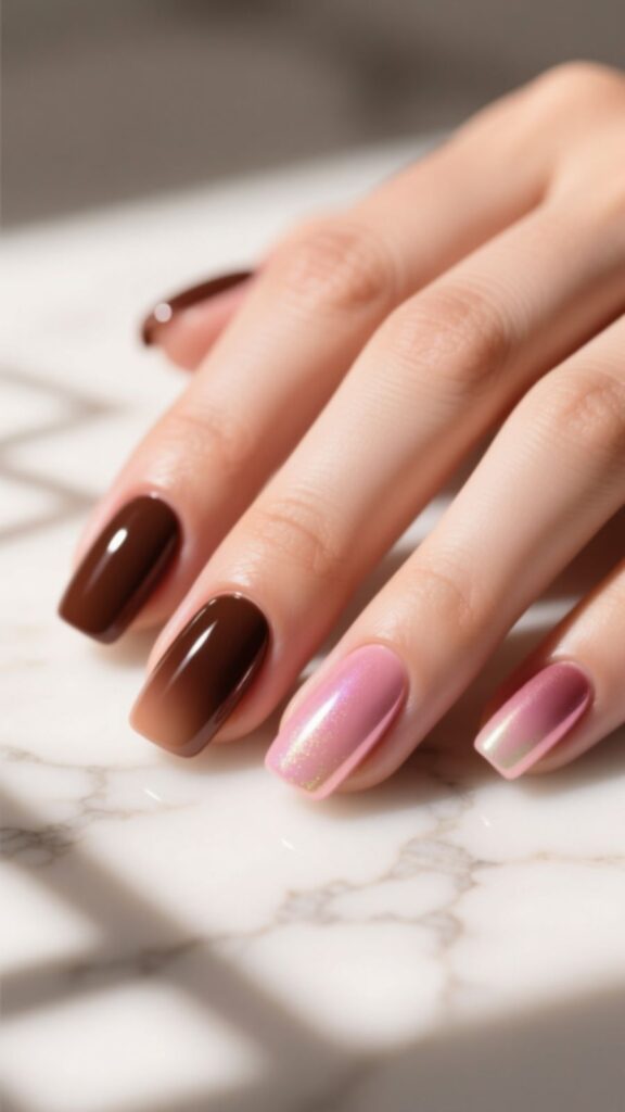Cherry Mocha Gradient with Black