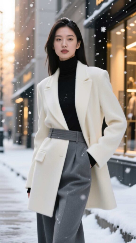 Layered Turtleneck and Blazer