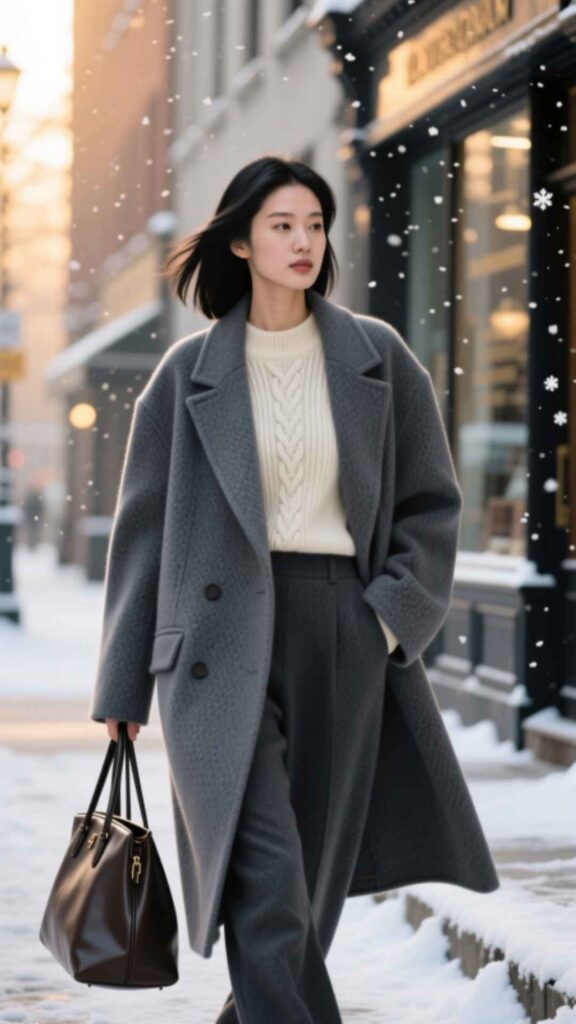 Layered Knitwear Look