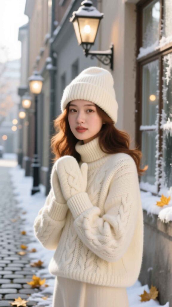  Beanie and Matching Mittens Outfit