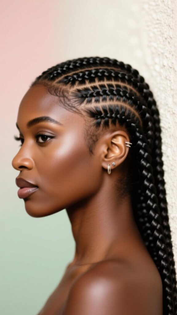 Classic Straight Cornrows