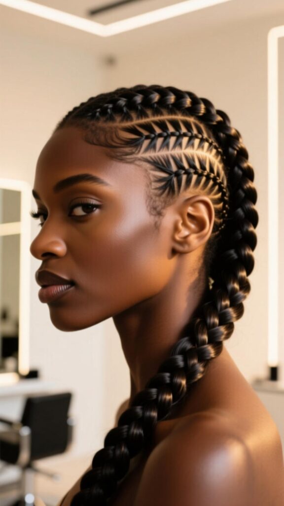 Side Cornrow Design
