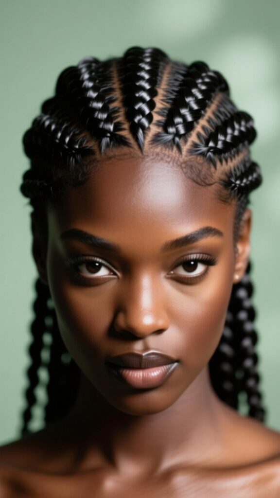 Triangle Part Cornrows