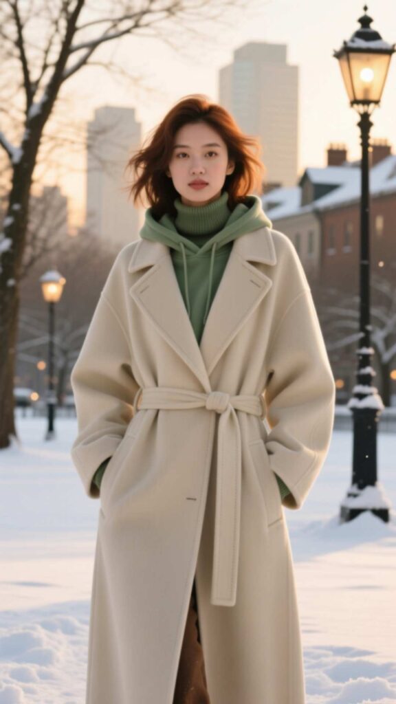 Hoodie with Long Coat