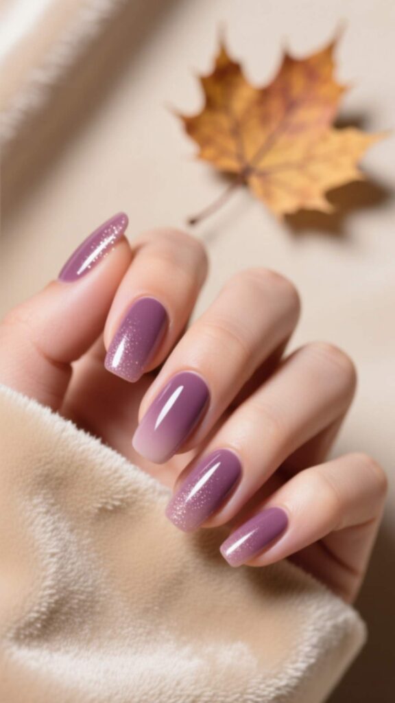 Mauve Gel Nails