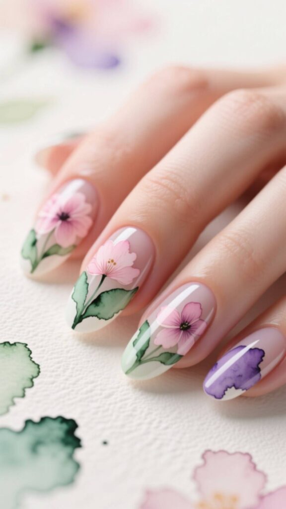Watercolor Floral Effect