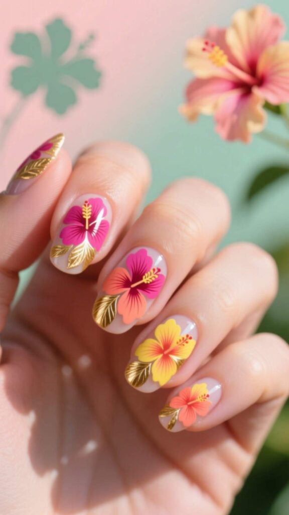 Tropical Hibiscus Patterns