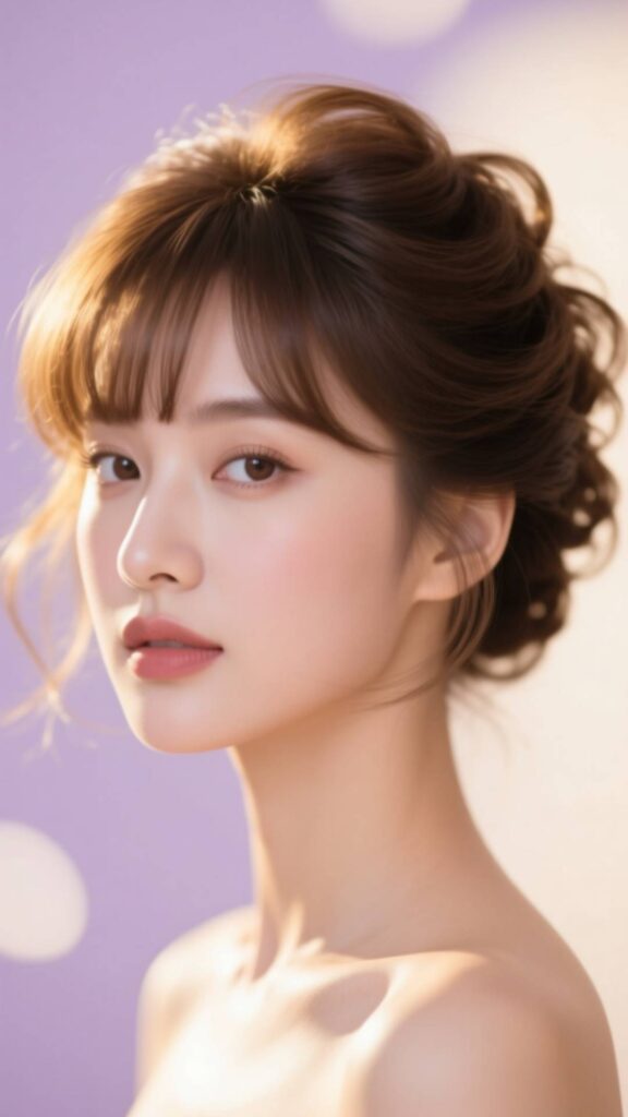 Voluminous Bouffant with Soft Bangs