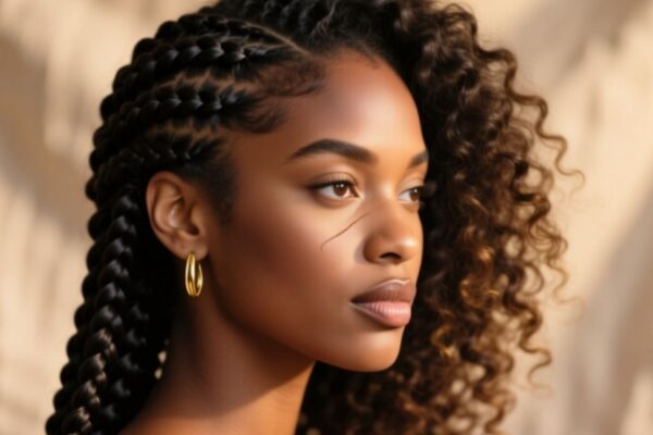 Half Braids Half Curls Natural Hair