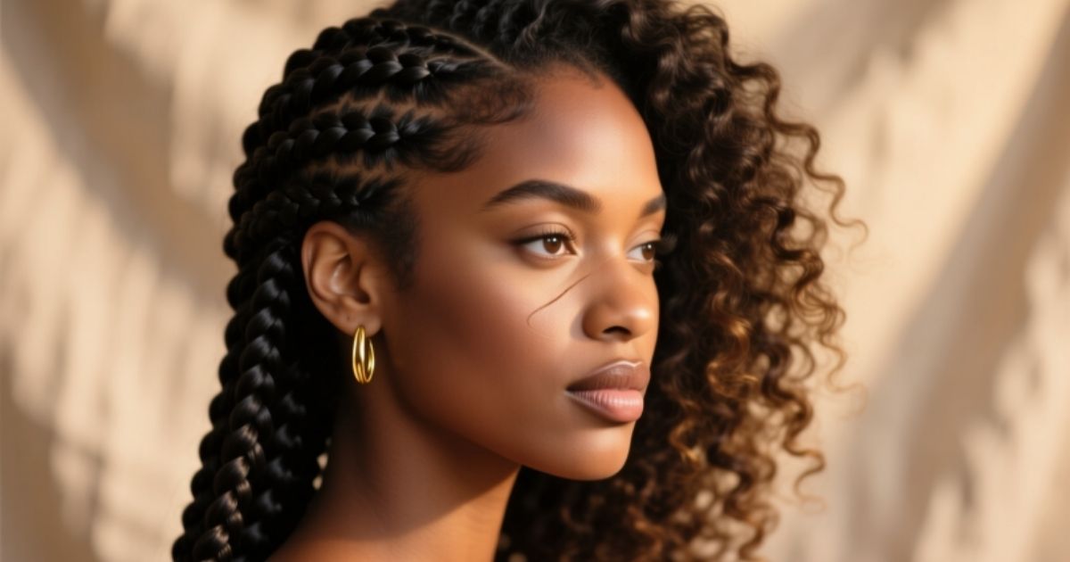 Half Braids Half Curls Natural Hair