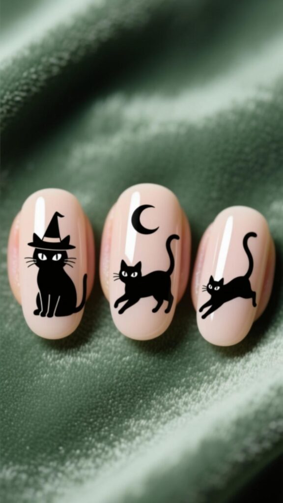 Minimalist Cat Line Art