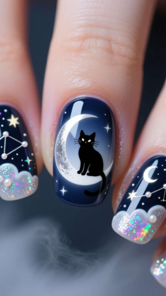 Kitty in the Moonlight