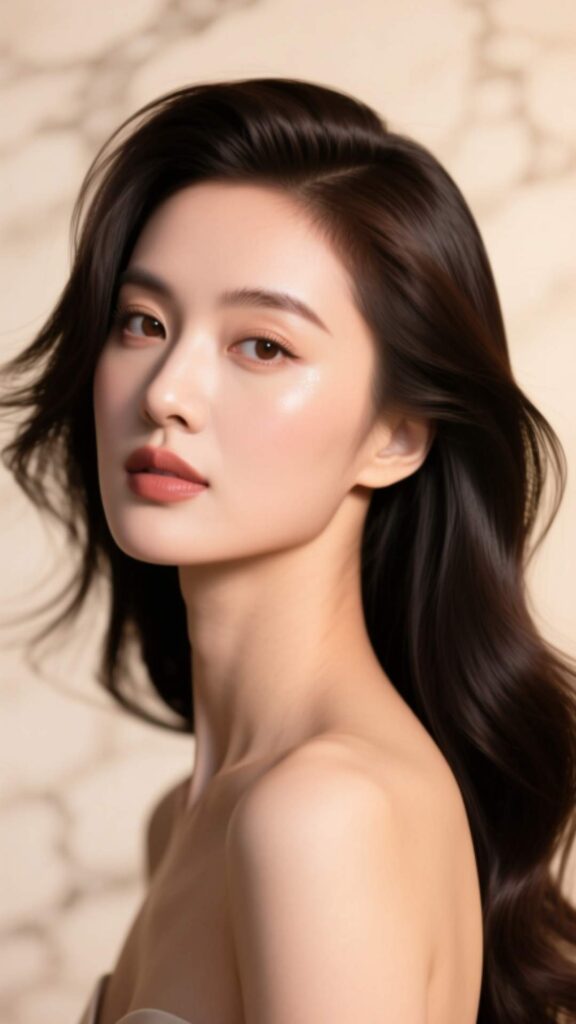 Deep Side Part with Volume at Sides