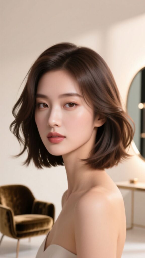 Chin-Length Lob with Layers