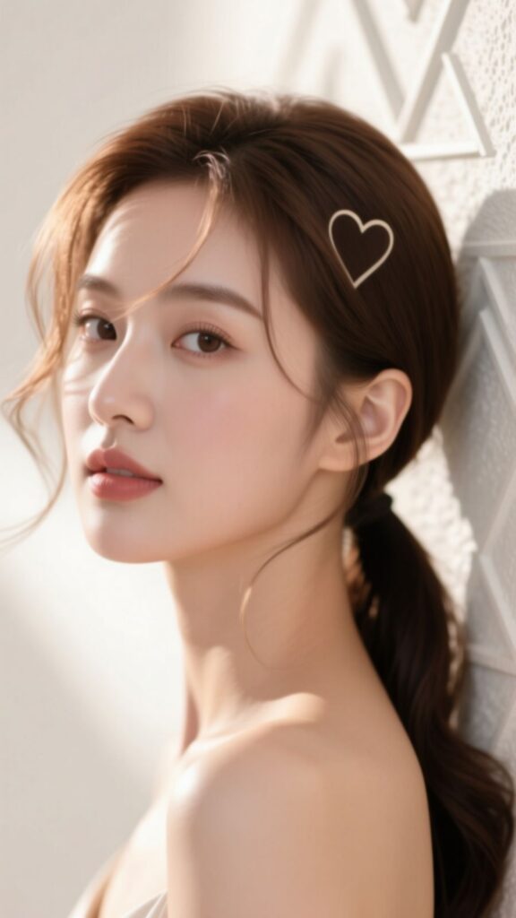 Side Ponytail with Face-Framing Wisps
