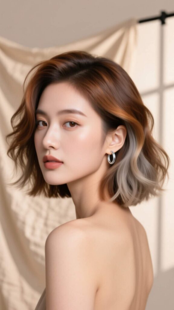 Layered Shag for Heart Face