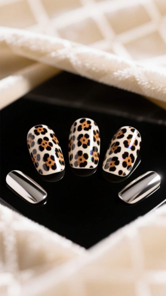  Leopard Nail Foils