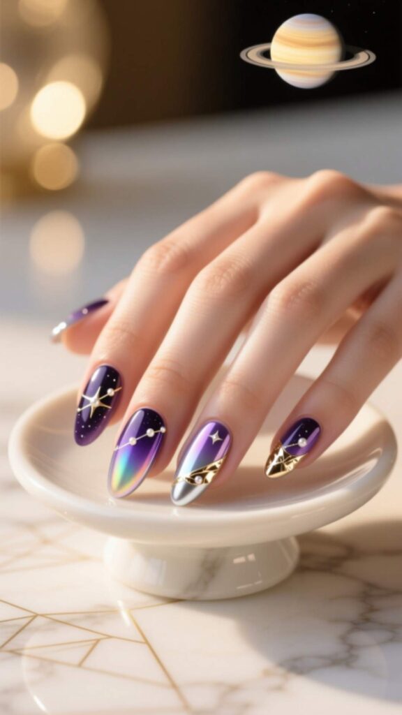 Venus-Inspired Nail Art