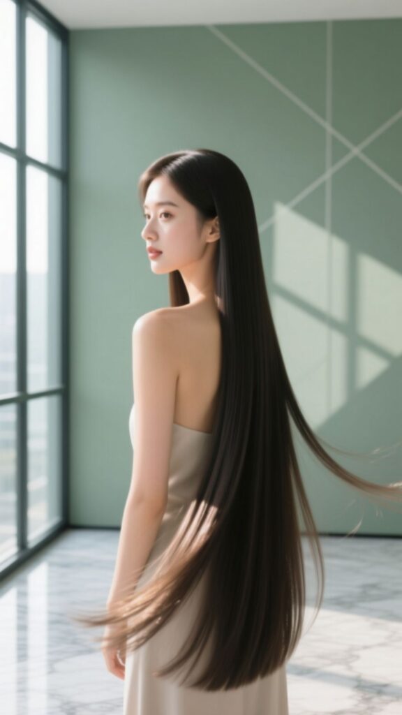 Sleek Straight Long Hair