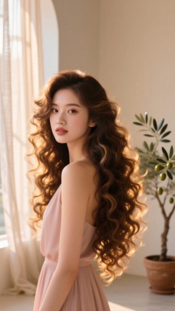 Long Curly Hairstyle
