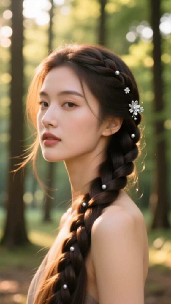 Waterfall Braid Hairstyle