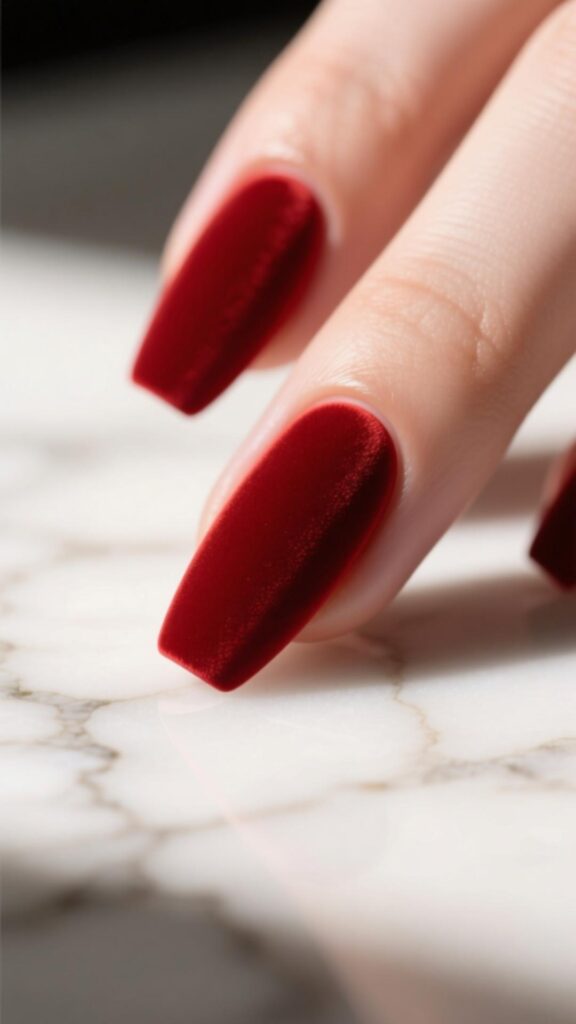 Red Matte Nails