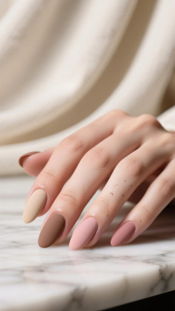 Nude Matte Nails