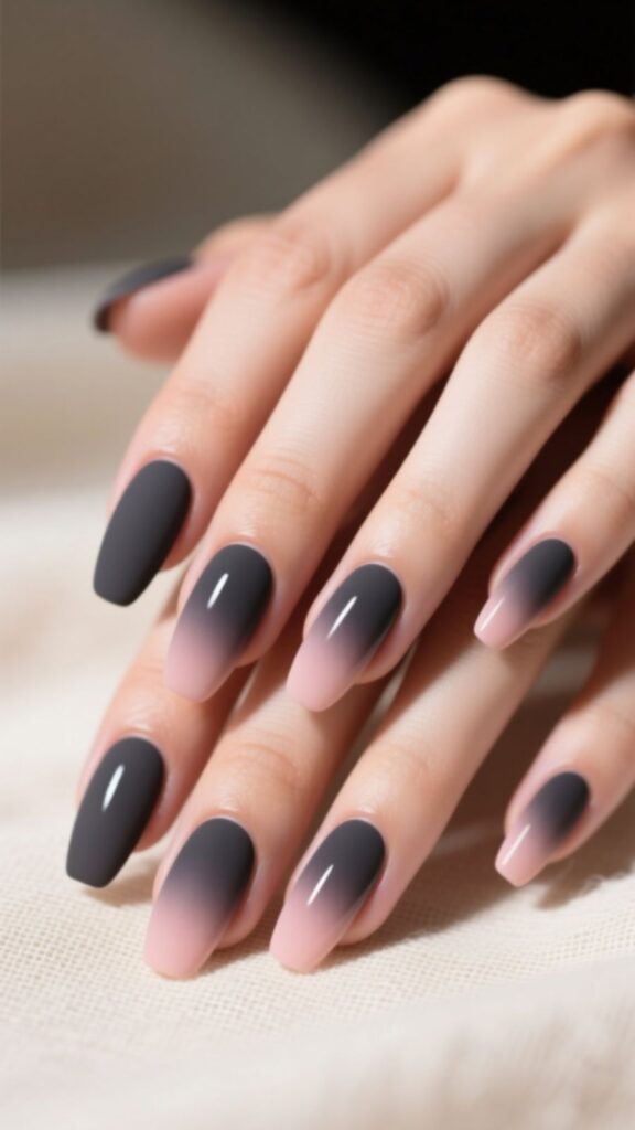 Matte Ombre Nails