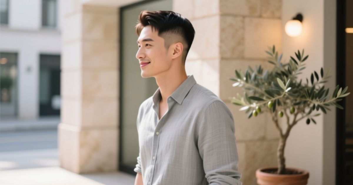 Mid Fade Haircut Men