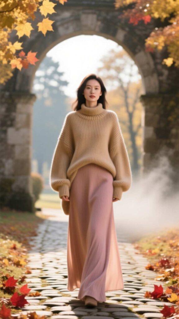 Sweater Over Maxi Dress
