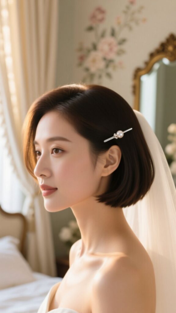 Sleek Tucked Bob with Accessories