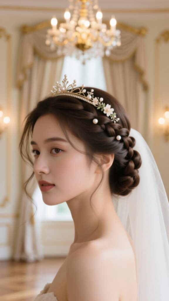 Half-Up Braided Crown