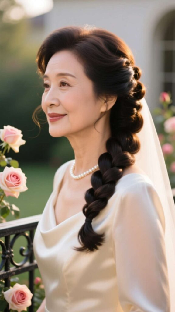 Side-Swept Twisted Updo