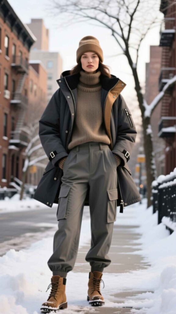 Parka with Cargo Pants