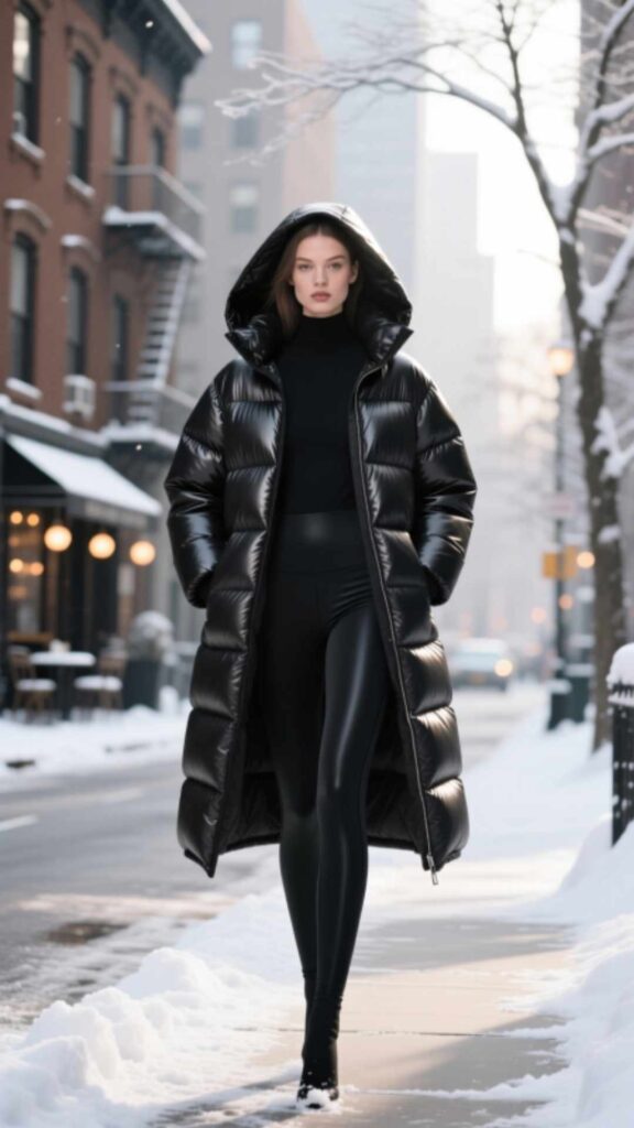 Longline Puffer with Leggings