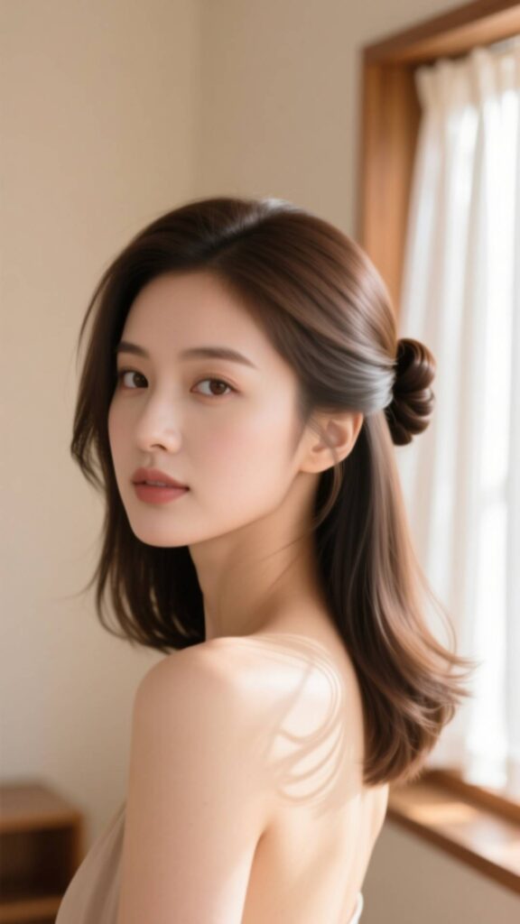 Half-Up Half-Down Style