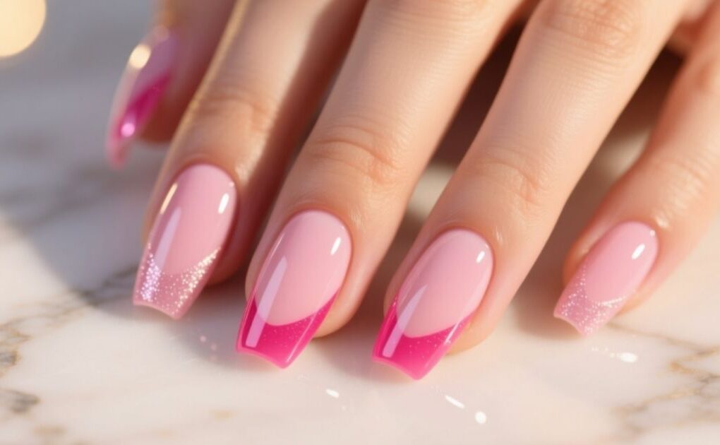 Pink Acrylic Nails