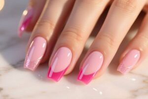 Pink Acrylic Nails
