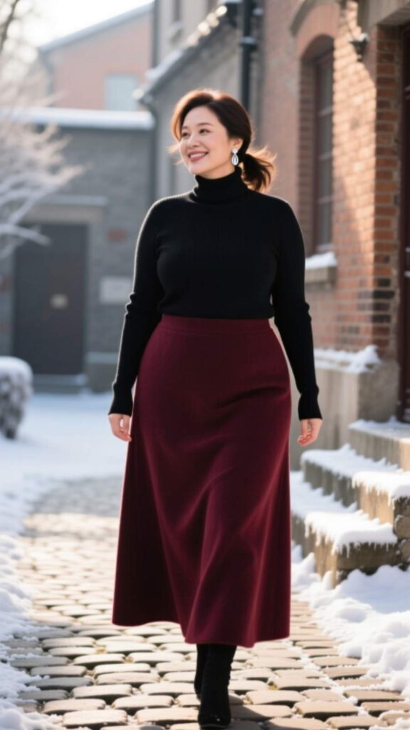 Belted Coat with Scarf