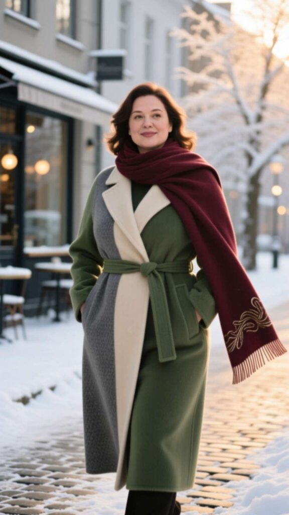Turtleneck with Midi Skirt