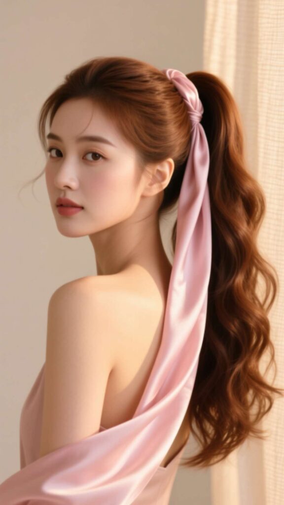  Ponytail with Hair Scarf