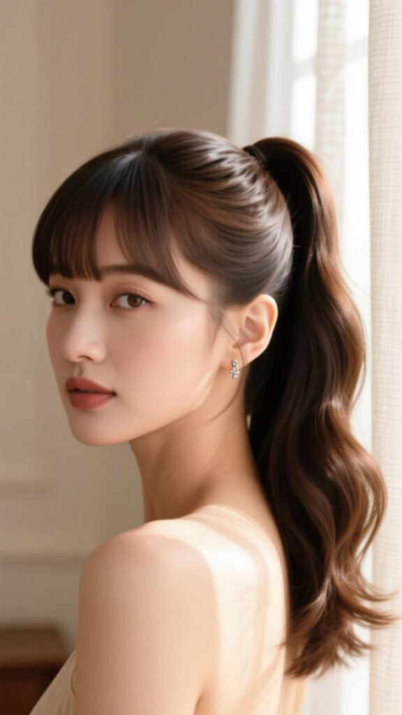 Ponytail with Bangs
