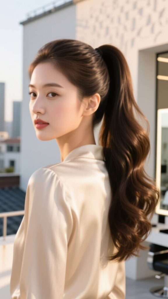 High Ponytail with Volume