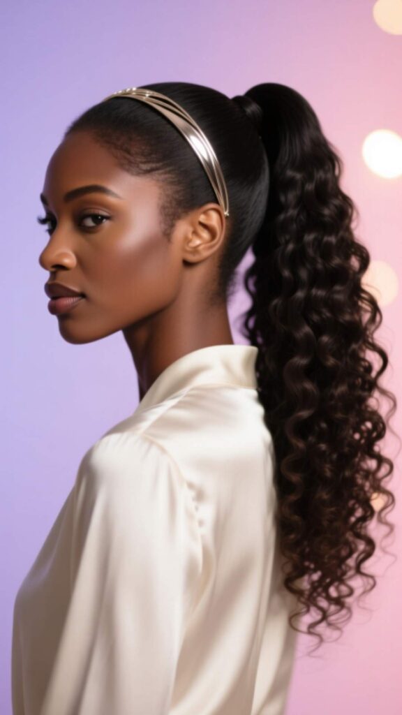 Ponytail with Headband