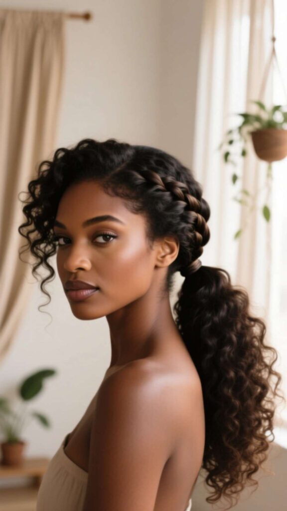 Half-Up Half-Down Ponytail