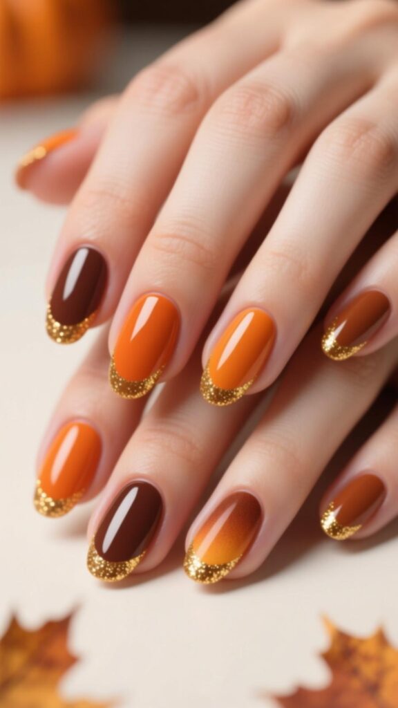 Pumpkin French Tips