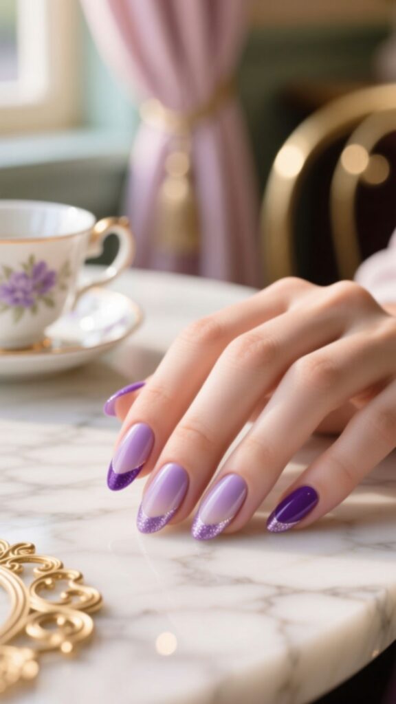 Lavender French Tips