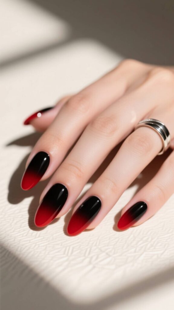  Red and Black French Fade